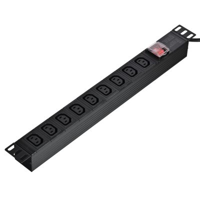 2. 19-Zoll-Steckdosenleiste – 9x USV-Steckdose – USV-C14-Stecker