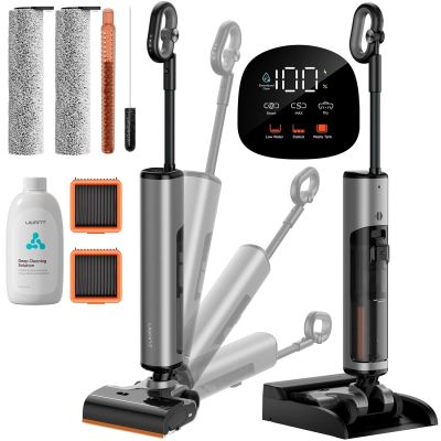 27. UWANT D800 Nass- und Trockensauger mit Wischfunktion und Ladestation – Grau
