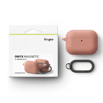 7. Ringke Onyx Magnetische MagSafe-Hülle für AirPods Pro 3 – Pink