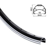 VIPER Felge 28'' 622x19 schwarz 36 Loch
