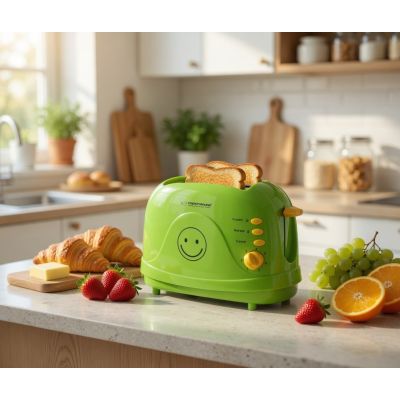 7. Esperanza SMILEY EKT003 Toaster (750W; grün)