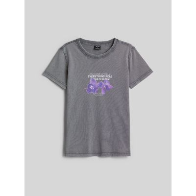 6. Damen-T-Shirt mit Aufdruck, regulär, Größe 4F 4FRSS26TTSHF4513-27S