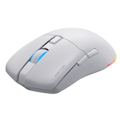 4. HATOR Pulsar 3 Kabellose Gaming-Maus, beidhändig bedienbar, Funkfernbedienung + Bluetooth + USB Typ-C, optisch, 12000 DPI