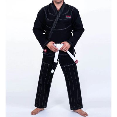 Kimono / GI für BJJ-Training – Schwarzer DBX ELITE A0 + A0-GÜRTEL