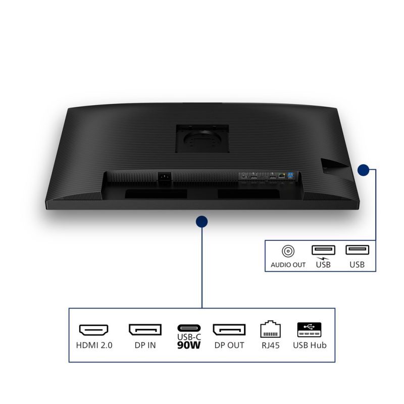64. Philips Monitor 80,0 cm (31,5") 32B2U3601 16:9 HDMI+DP+USB-C