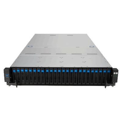 10. Asus Rack-Plattform (2U) RS521A-E12-RS24U AMD Epyc 9005/9004 (16x NVMe/8x SATA HS, 2xM.2, 2x1Gbe, IPMI, 1+1 2000W)