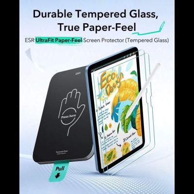 3. ESR Paper Feel 2er-Pack gehärtetes Glas für iPad 10,9" (2022) / 11" (2025)