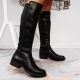 29. Rieker W Z9591-00 schwarze Lederstiefel 
