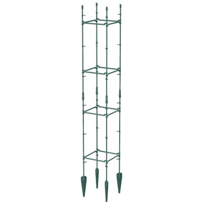 Bodenstützen Pflanzenstütze 21x21x120cm Waldgrün