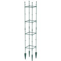 Bodenstützen Pflanzenstütze 21x21x120cm Waldgrün