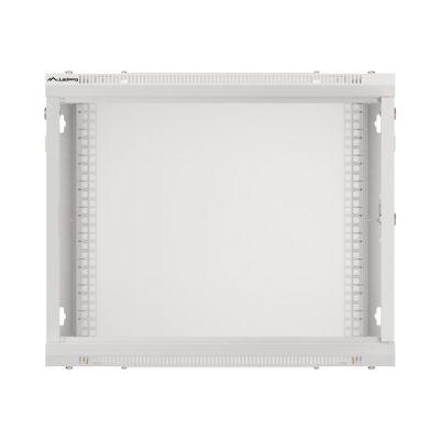 11. Lanberg WF01-6409-10S einteiliger Schrank (9 HE; 500 mm / 600 mm / 450 mm; Wandmontage; Glas; 19 Zoll; grau)