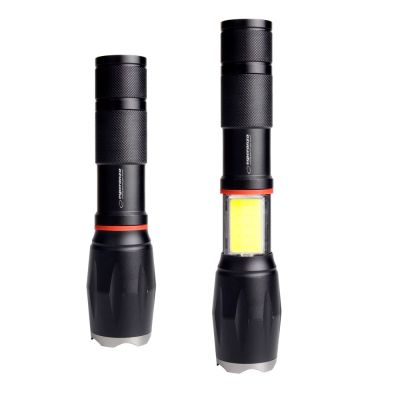 36. ESPERANZA Aluminium-Taschenlampe mit Seitenlicht COB DIONE EOT070