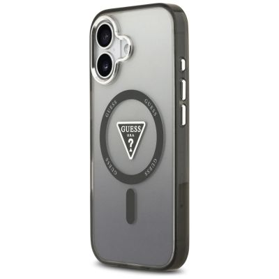 2. Guess IML Gradient Triangle Logo MagSafe Hülle für iPhone 17 - Schwarz