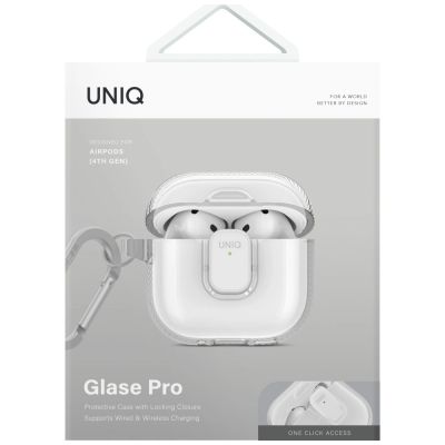2. Uniq Glase Pro Case für AirPods 4 - Transparent