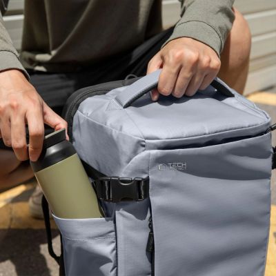 9. Tech-Protect Defender S70 RYANAIR & WIZZAIR 24L Laptop-Rucksack – Grau