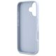 7. Guess Grained Big 4G Logo Small Classic Logo Hülle für iPhone 16 - blau