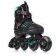 21. Meteor Rollschuhe L 38-43 Buzzy Schwarz/Pink/Mint