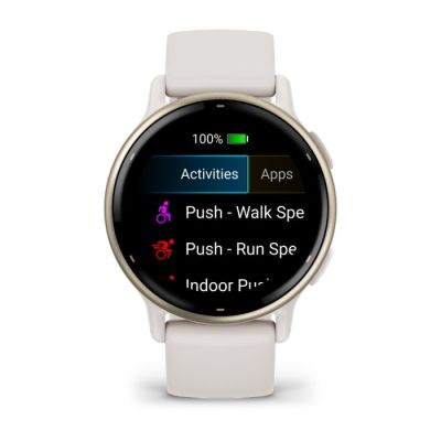 14. Garmin Vivoactive 5 42 mm Cremegold-Uhr
