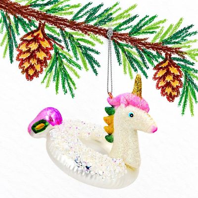 5. GLAS-FORMORNAMENT EINHORN MICA