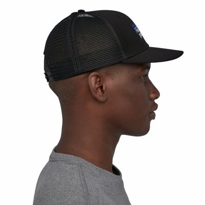 5. Patagonia Logo Trucker Hat M 38289-BLK