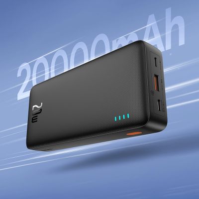 11. Baseus Airpow 20W 20000mAh Powerbank mit Baseus Simple Series USB-A - USB-C Kabel 50cm - Schwarz