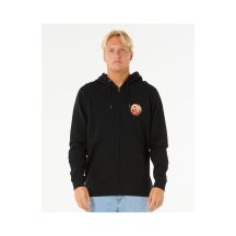 RIP CURL Wettie Passage Icon Zip Thru Sweatshirt schwarz