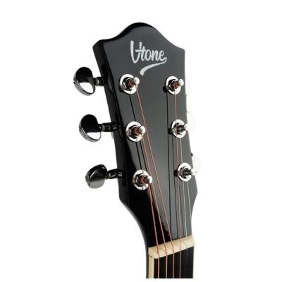 5. V-TONE AG Two BK - 4/4 Akustikgitarre, schwarz