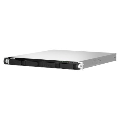 4. Qnap TS-464U-RP-8G, 1U, 4 x 2,5"/3,5" SATA, Intel Celeron N5105/N5095 4C/4T, 8 GB RAM (nicht erweiterbar), 2 x 2,5-GbE, redundantes Netzteil