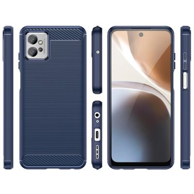 2. Carbon Case für Realme Narzo 50 5G flexible Silikon-Carbon-Hülle schwarz