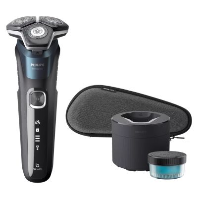 4. Philips SHAVER Series 5000 S5889/50 Rotationsrasierer/Trimmer Blau