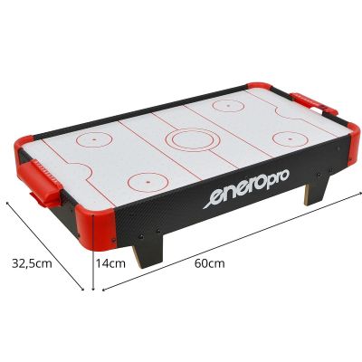 13. Tischspiel Airhockey 60x32,5x14cm Schwarz Enero Pro