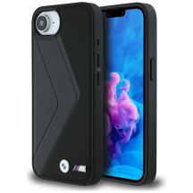 BMW Oversized Stripes MagSafe Hülle für iPhone 16e - Schwarz