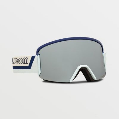 Volcom GARDEN DARK BLUE OFF WHITE SKY/SILVER CHROME Snowboardbrille (VG0122106)