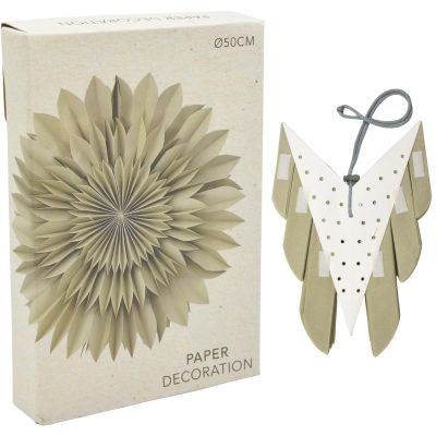 4. 3D-DEKORATIVER HÄNGEPAPIERSTERN 50CM GRÜN