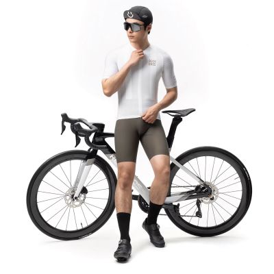 4. Rockbros YDDX011 Diamond Kurzarm-Radtrikot Größe XL - Weiß