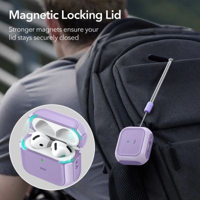 2. ESR Orbit Halolock MagSafe Hülle für Apple AirPods 4 – Lila