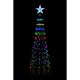 36. DEKORATIVER WEIHNACHTSBAUM 154 LED RGB 150 CM SCHWARZ