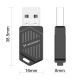 3. Wozinsky Dualband-USB-WLAN-6-Adapter mit Bluetooth 5.4 – Schwarz