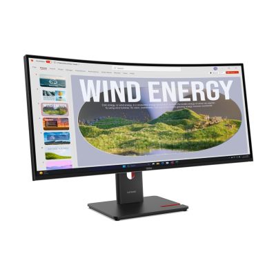 34. Lenovo ThinkVision T34WD-40 64AEGAT1EU_D LED-Monitor, 86,4 cm (34 Zoll), 3440 x 1440 Pixel, Wide Quad HD, Schwarz