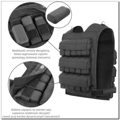 10. 30 kg Cordura HMS KTO30 Gewichtstrainingsweste