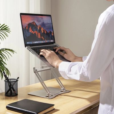 18. Wozinsky WRS-CPY75DSS Laptop- und Tablet-Ständer aus Aluminium + kostenloser Smartphone-Ständer – Silber