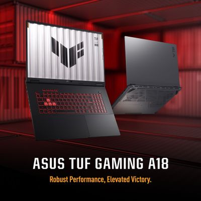 12. ASUS TUF Gaming A18 FA808UM-S9058 Ryzen 7 260 18,0" 2,5K 240Hz IPS-Level 500nits AG 16GB DDR5 5600 SSD512 GeForce RTX 5060 8GB WLAN+BT LAN Kamera 1080p 90Wh Kein Betriebssystem Jaeger Grau