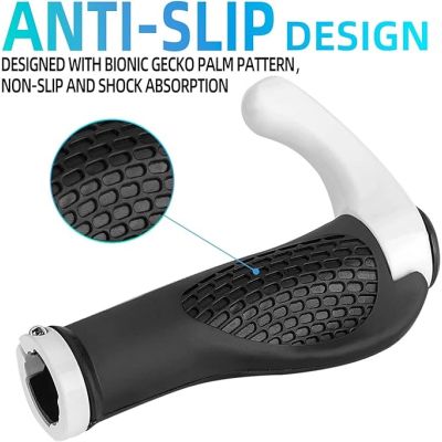 2. Rockbros BT1007W Fahrradhalter-Set mit Hupen – Weiß