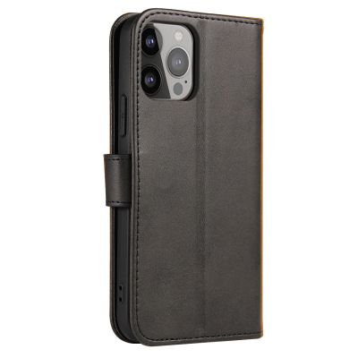4. Wallet Case mit Ständer für iPhone 15 Pro Magnet Case – Schwarz