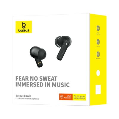 8. Baseus Bowie E19 TWS In-Ear-Funkkopfhörer – Schwarz