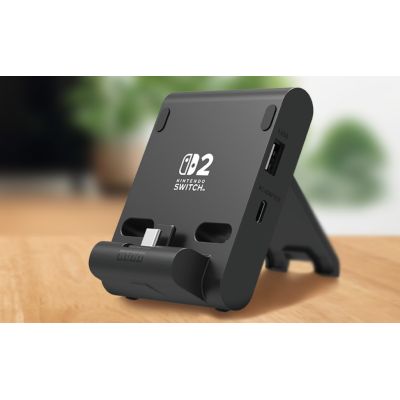 4. PlayStand Dual USB-Ständer für Nintendo Switch 2 – Dunkelgrau