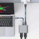 6. Tech-Protect HB08 4in1 USB-C + USB2.0 + 2 x HDMI 4K 60HZ Adapter - grau