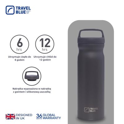 2. TRAVEL BLUE GRAUE THERMOSFLASCHE