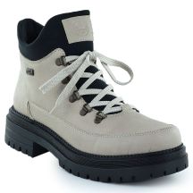 Beige Damen-Ankle-Boots mit Reißverschluss, Modell Rieker Y3158-60