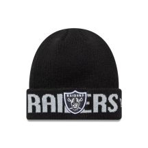 New Era NFL Las Vegas Raiders Wordmark Strickmütze mit schwarzem Bündchen - 60691248